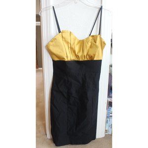 "Mystic" gold/black dress